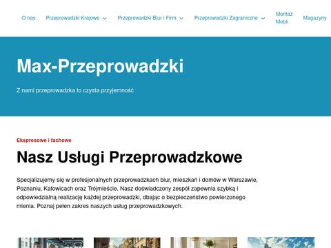 Max-przeprowadzki.pl mieszkań Warszawa