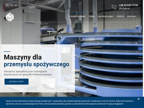 Gbe.pl producent maszyn przemysłowych