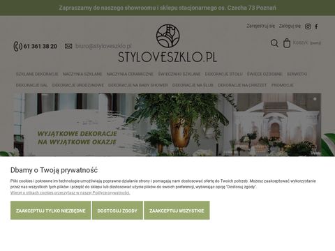 Styloveszklo.pl - złote świece dekoracyjne