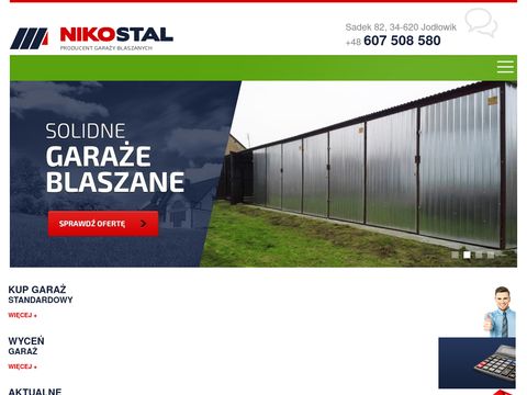 Nikostal - garaże blaszane