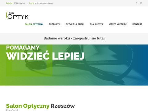 Rianoptyk.pl dobry optyk Rzeszów