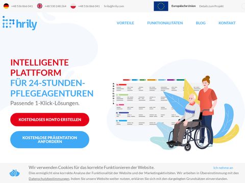 Hrily.com oprogramowanie dla agencji opieki