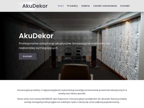 Akudekor.pl - materiały wyciszające