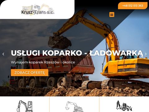 Krusz Trans - prace ziemne Rzeszów