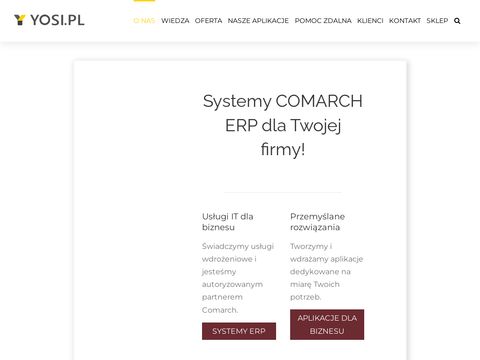 Yosi.pl usługi IT systemy ERP