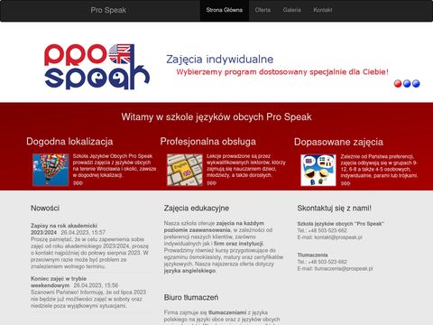 Pro Speak szkoła językowa