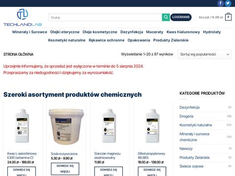 Techlandlab.pl - sklep chemiczny