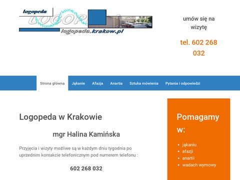 Porady logopedyczne w Krakowie