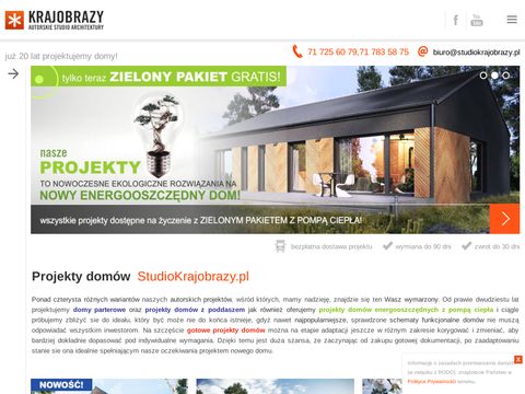 Studiokrajobrazy.pl projekty domów