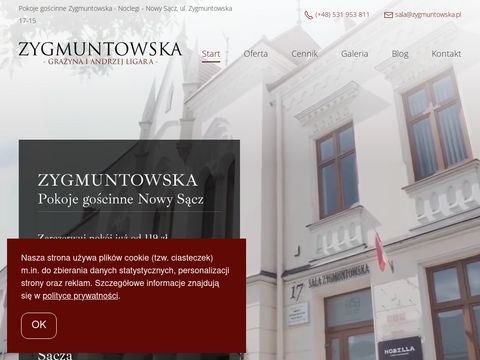 Zygmuntowska.pl - nocleg w Nowym Sączu
