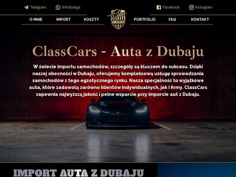 Classcarsllc.com - import samochodów z Dubaju