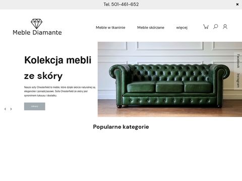 Meblediamante.pl sofa pikowana