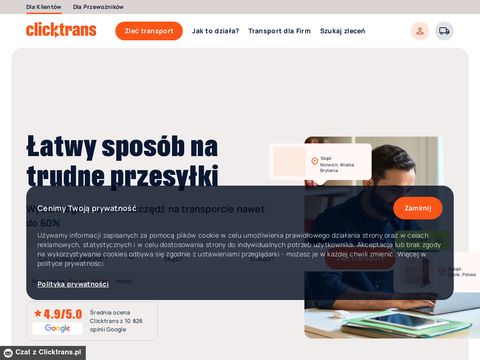 Clicktrans.pl - giełda transportowa