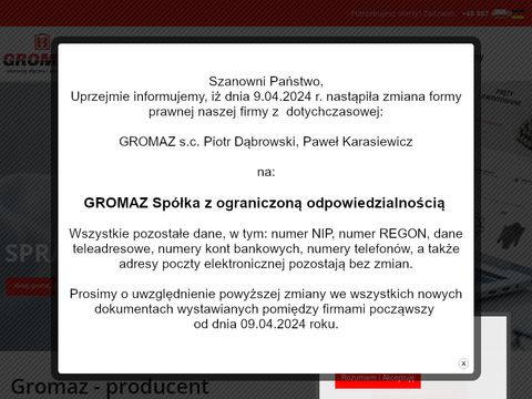 Gromaz.pl - elementy zbrojeniowe