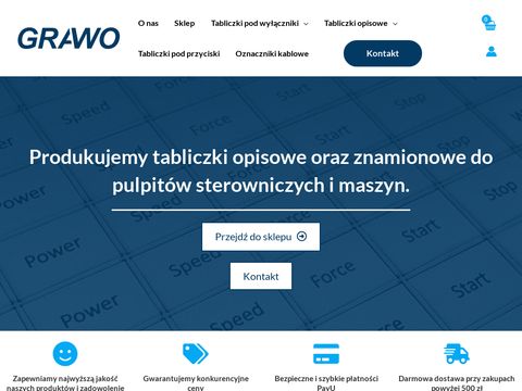 Firmagrawo.pl - tabliczki opisowe