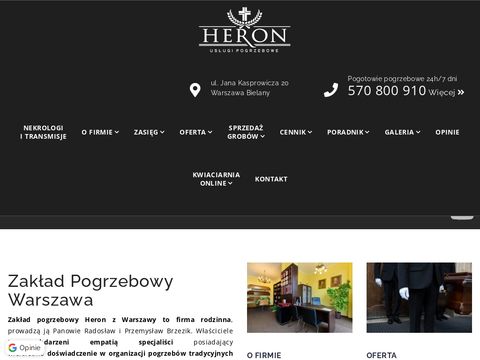 Heron - usługi pogrzebowe Bródno