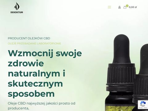 Dekoktum.pl polski producent olejków CBD