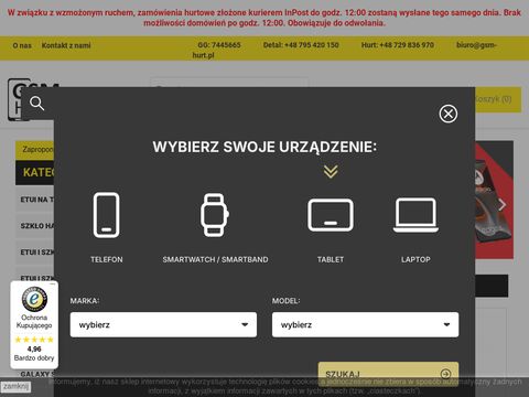 Gsm-hurt.pl - akcesoria do telefonów
