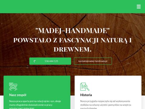 Madej-handemade.pl - stoły z drewna i żywicy