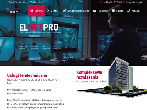 Elnetpro.pl montaż i serwis - monitoring Lublin