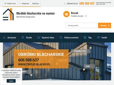 Twoje-blachy.pl - obróbki blacharskie na wymiar