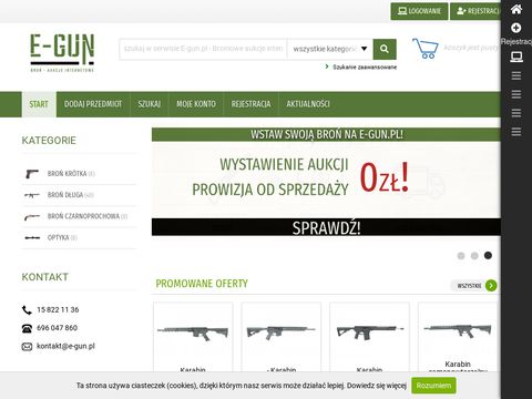 E-gun.pl - internetowe aukcje z bronią